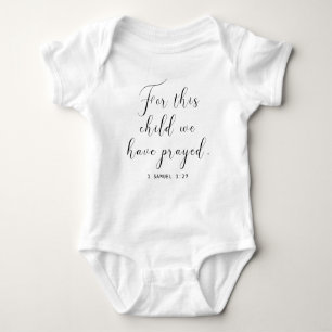Baby Shirt With Bible Verse - Christian Baby Gift