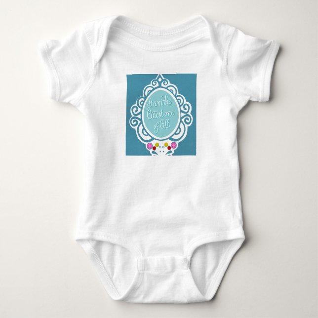 Baby Short Sleeve Onsie Baby Bodysuit (Front)