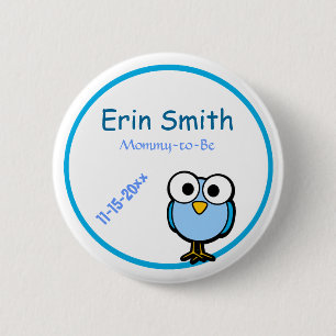 Baby Shower 6 Cm Round Badge