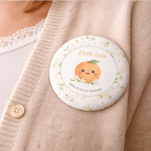 Baby Shower A Little Cutie 6 Cm Round Badge