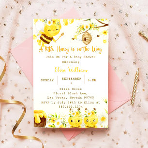 Baby Shower A Little Is On The Way Invitation