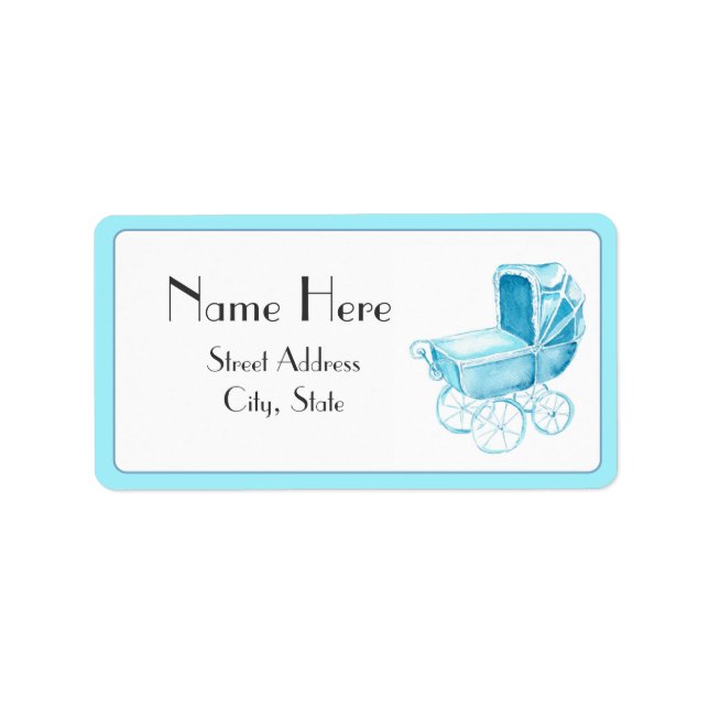 Baby Shower Address Label (Front)