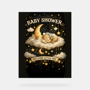 Baby Shower Adventure Invitation Acrylic Sign