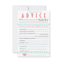 Baby Shower Advice Cards