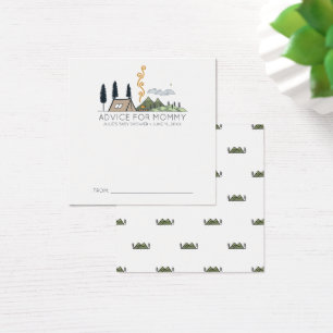 Baby Shower Advice Cards   Adventure