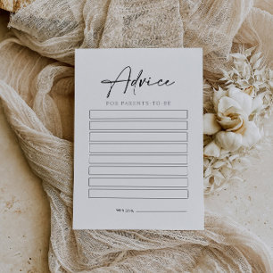 Baby Shower Advice Cards for Parents-To-Be