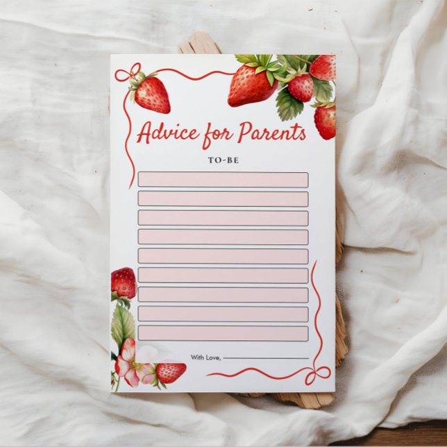 Baby Shower Advice Cards for Parents-To-Be  (Creator Uploaded)