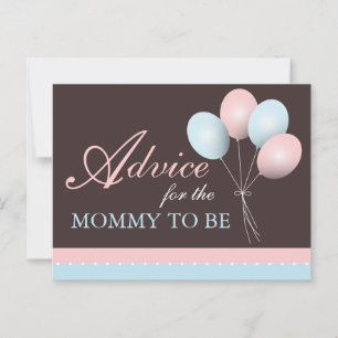 Baby Shower Advice for the Mummy to Be Card