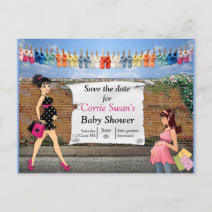 Baby Shower Announcement Postcard