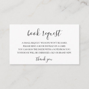 Baby Shower Baby Book Request Insert