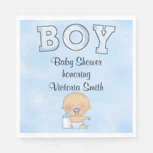 Baby Shower Baby Boy Napkin