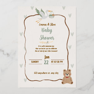 Baby shower - baby boy or gris Invitation