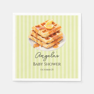 Baby Shower Baby Brunch Waffles Napkin