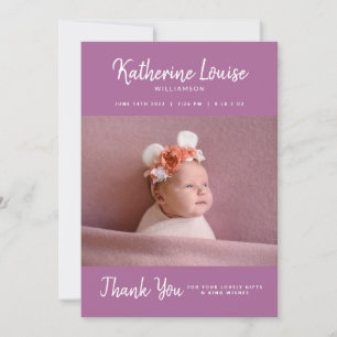 BABY SHOWER   Baby Gift Thank You Invitation