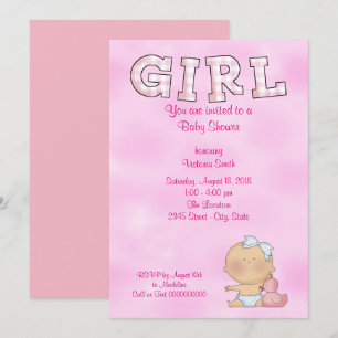 Baby Shower Baby Girl Invitation