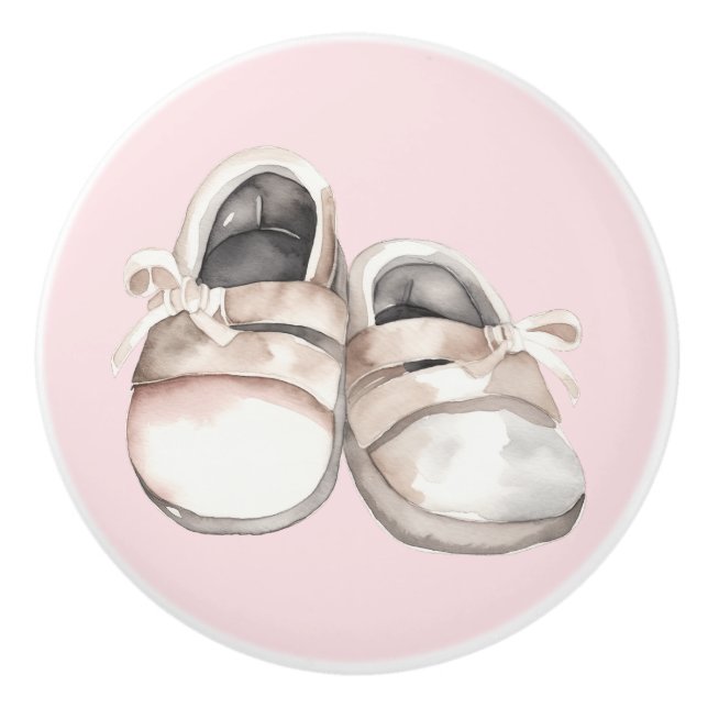 Baby Shower baby shoes Ceramic Knob (Front)