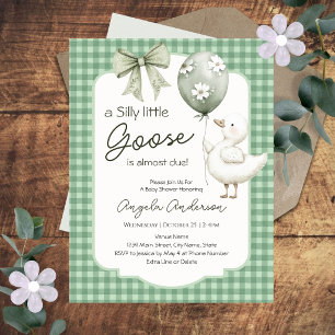Baby Shower Baby Spring Silly Goose Gender Neutral Invitation