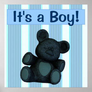 Baby Shower banner/poster customisable It's a boy Poster
