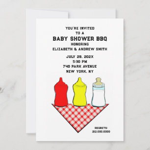 Baby Shower BBQ Invitation