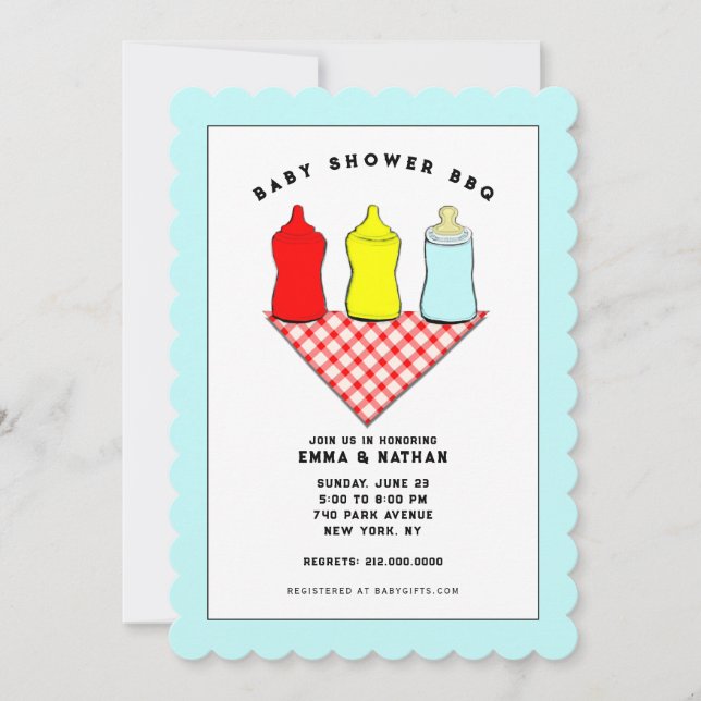Baby Shower BBQ Invitations (Front)