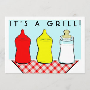 Baby Shower BBQ Invitations