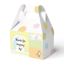 Baby Shower Beach Ball Gable Favour Box