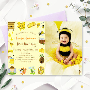 Baby Shower Bee Baby Shower Photo Invitation