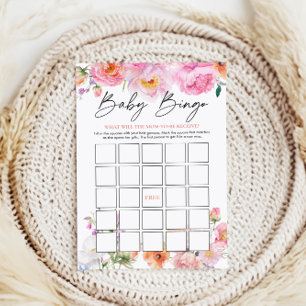 Baby Shower Bingo Game