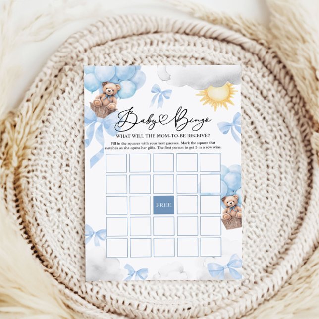  Baby Shower Bingo Game, Bear Baby Bingo Game (Creator Uploaded)