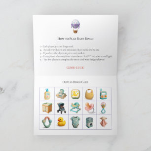 Baby Shower Bingo Game Board10. Fun Party Holiday Card