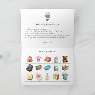 Baby Shower Bingo Game Board13. Fun Party Holiday Card
