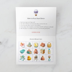 Baby Shower Bingo Game Board14. Fun Party Holiday Card