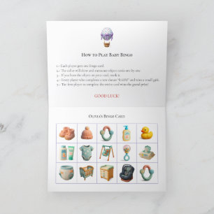 Baby Shower Bingo Game Board15. Fun Party Holiday Card