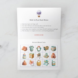 Baby Shower Bingo Game Board17. Fun Party Holiday Card