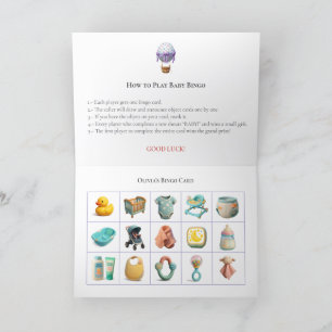 Baby Shower Bingo Game Board18. Fun Party Holiday Card