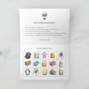 Baby Shower Bingo Game Board19. Fun Party Holiday Card