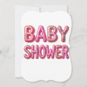 Baby shower birth invitation