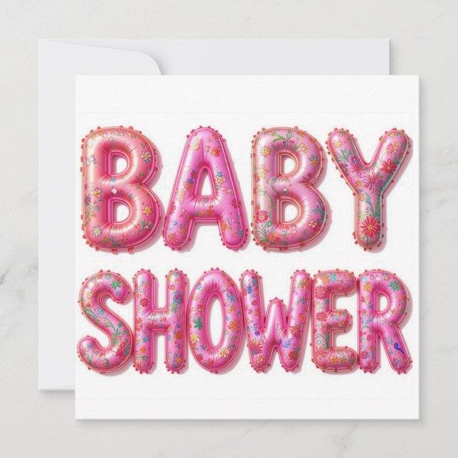 Baby shower birth invitation (Front)