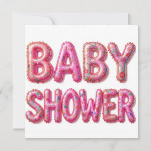 Baby shower birth invitation