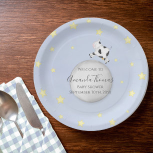 Baby Shower Blue Nursery Rhyme Custom  Paper Plate