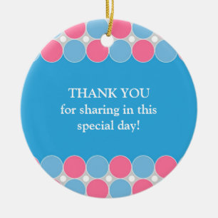 Baby Shower Blue & Pink Ornament