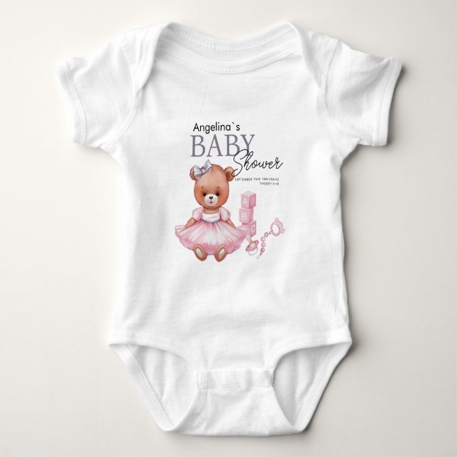 Baby shower bodysuits.  bodysuit (Front)