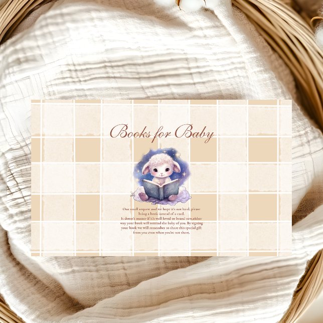 Baby Shower Book Club Theme Books for Baby  Enclosure Card (Creator Uploaded)