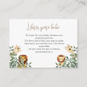 Baby Shower Book Enclosure Card
