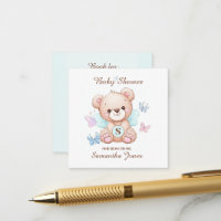 Baby Shower Book Message Enclosure Card