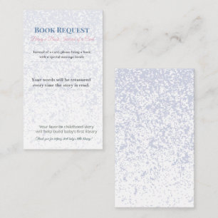 Baby Shower Book Request   Library Card Keepsake