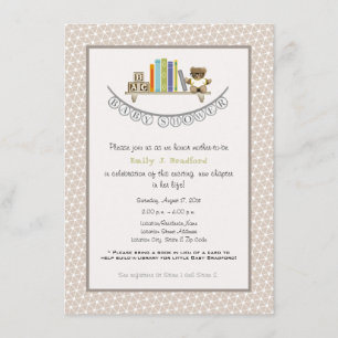 Baby Shower Book Themed Unisex Invitation