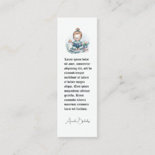 Baby Shower Bookmark Favour – Our Next Chapter Mini Business Card
