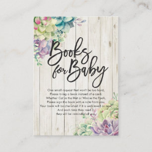 Baby Shower Books for Baby / Bring a book Request Enclosure Card