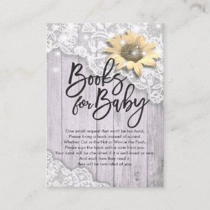 Baby Shower Books for Baby / Bring a book Request Enclosure Card
